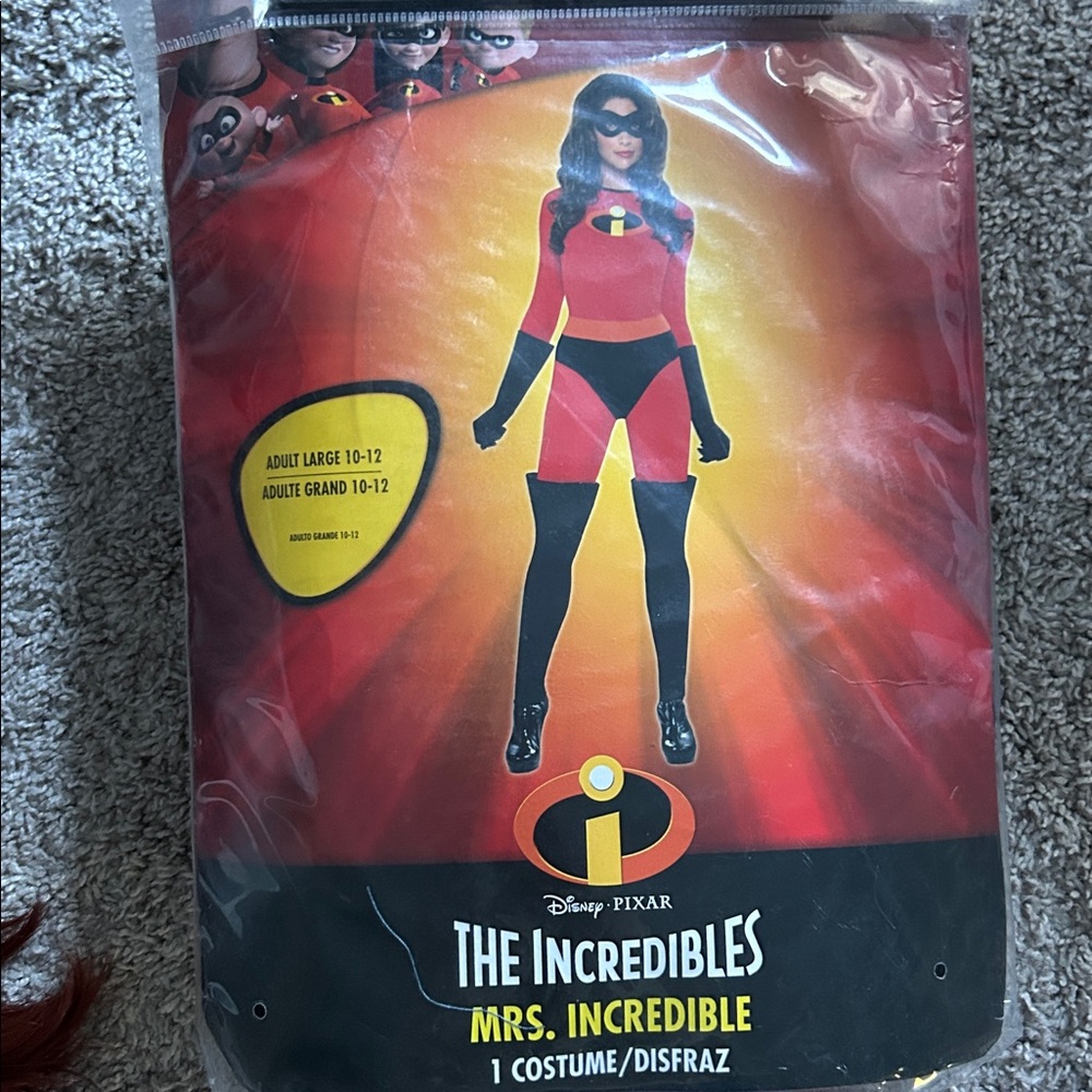 Mrs. Incredible Costume for Women Size Large 10-12